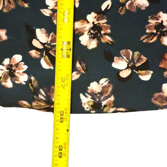 Eliza J Dress Womens Size 16 Green Floral V Neck Fit And Flare Mini - Picture 11 of 11